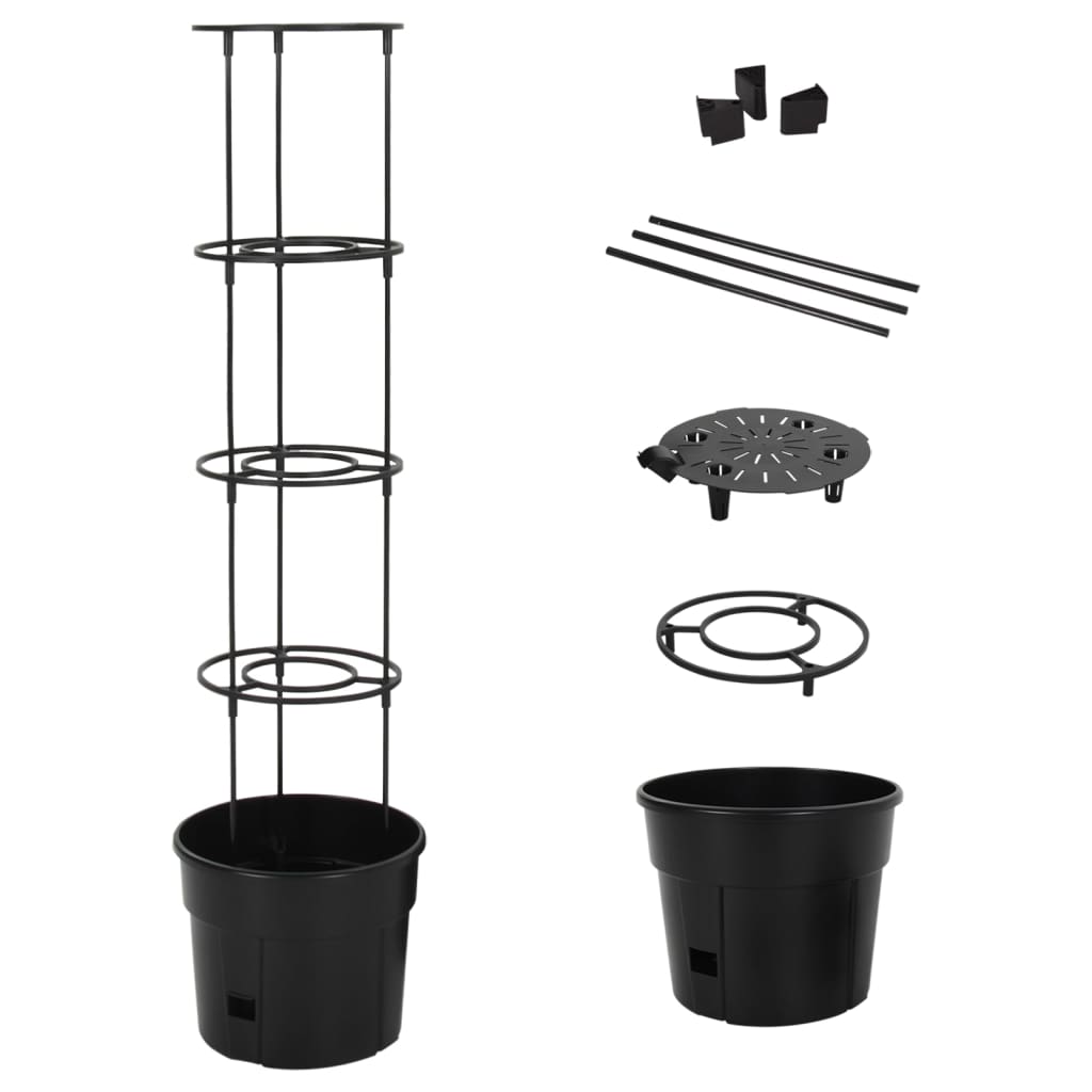 Berkfield Tomato Grower Anthracite �_�”�_29.5x115 cm Polypropylene