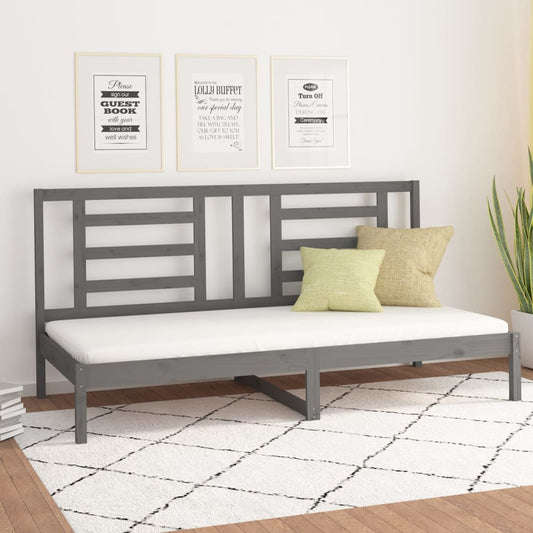 Berkfield Day Bed Grey 80x200 cm Solid Wood Pine