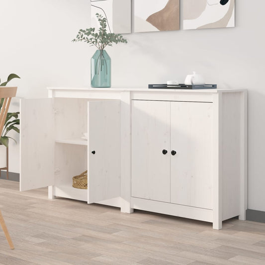 Berkfield Sideboards 2 pcs White 70x35x80 cm Solid Wood Pine