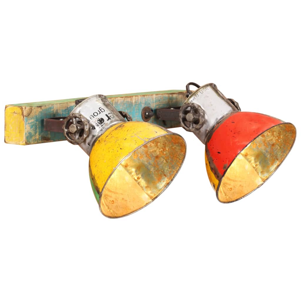 Berkfield Industrial Wall Lamp Multicolour 45x25 cm E27