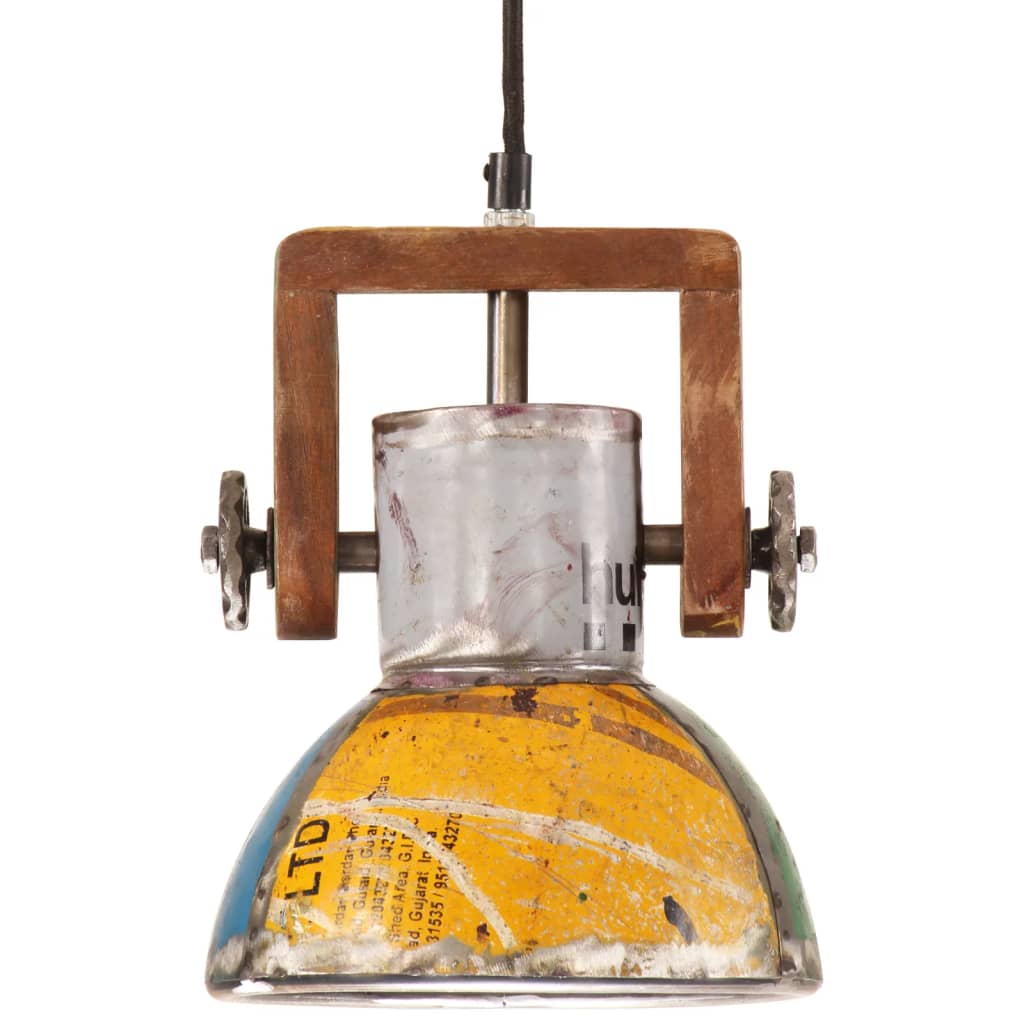 Berkfield Industrial Hanging Lamp 25 W Multicolour Round 19 cm E27