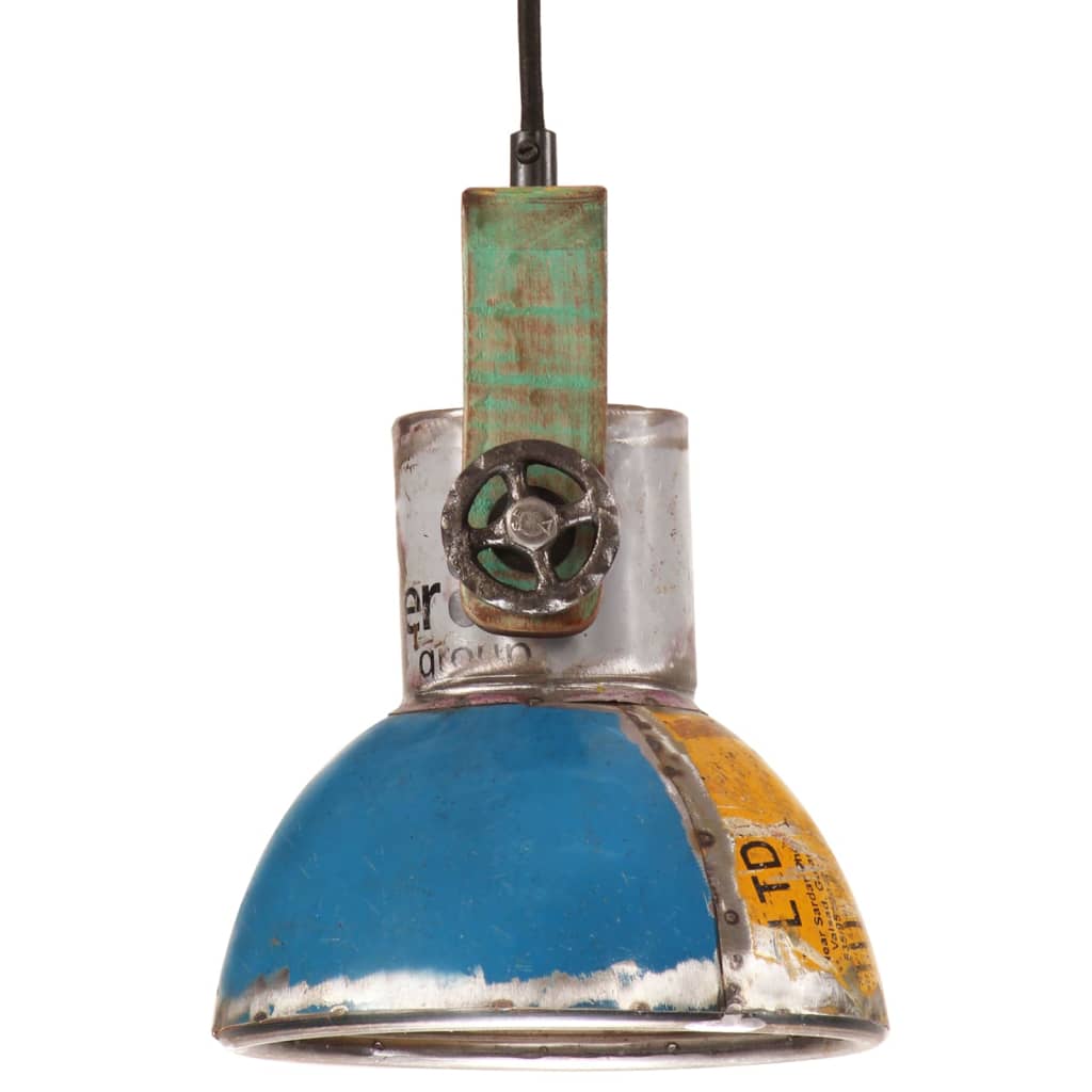 Berkfield Industrial Hanging Lamp 25 W Multicolour Round 19 cm E27