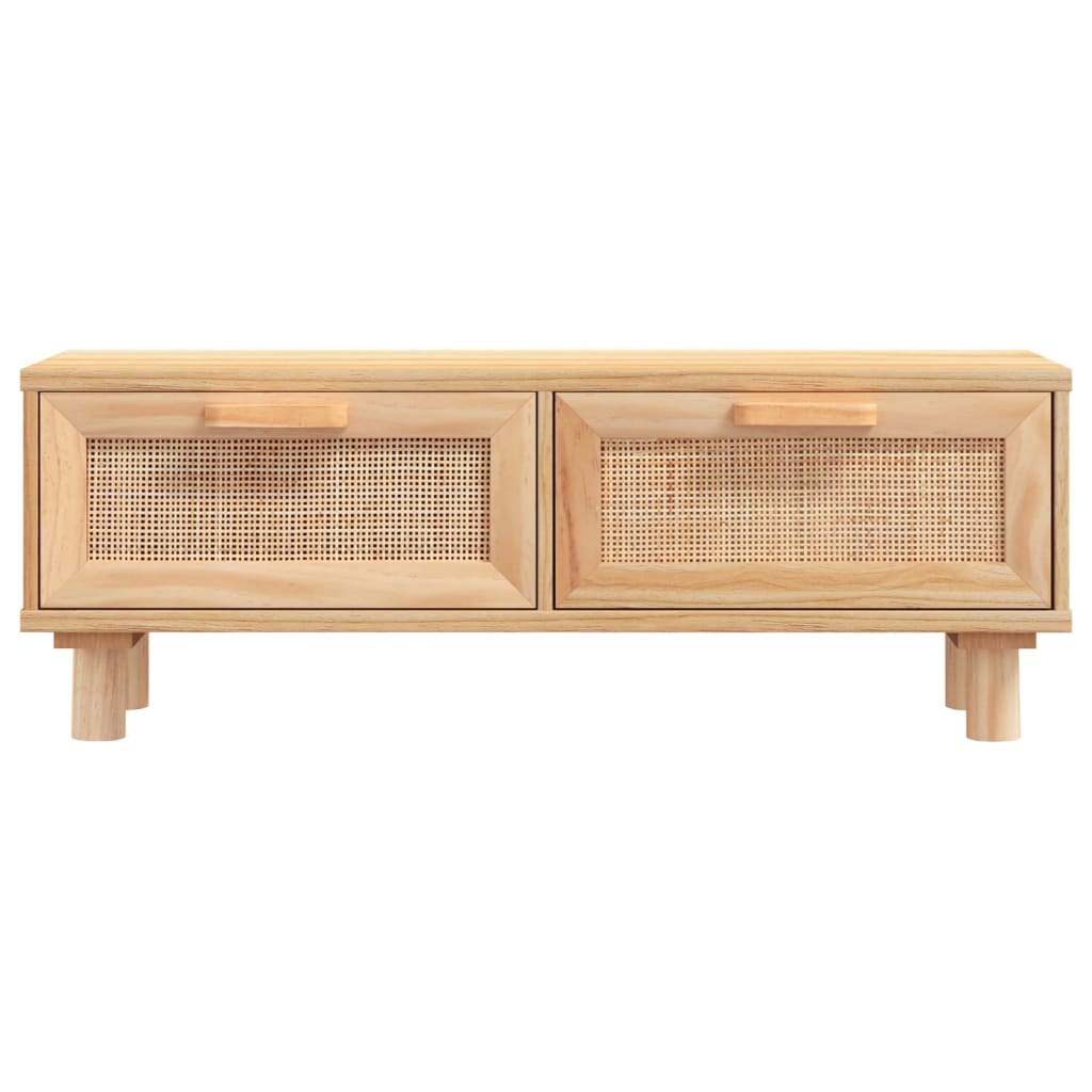 Berkfield Coffee Table Brown 80x40x30 cm Engineered Wood&Solid Wood Pine