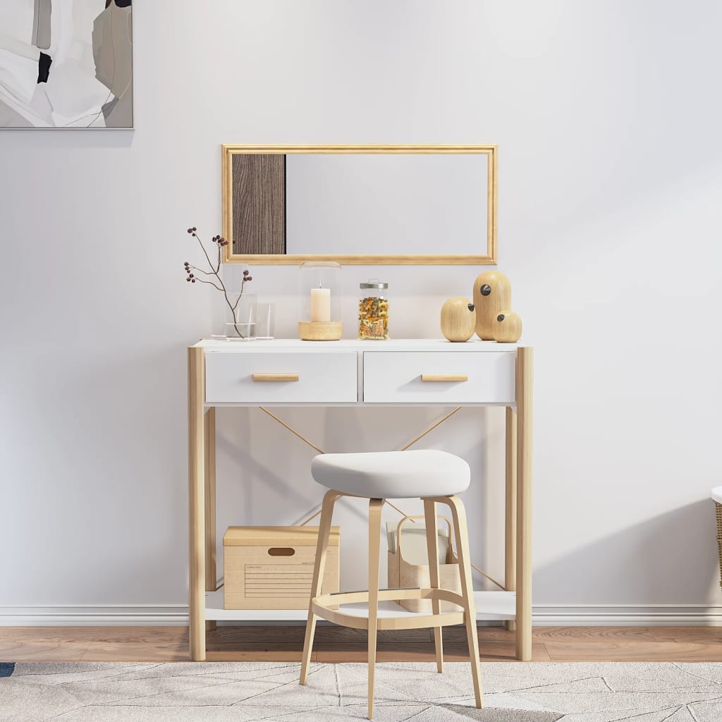 Berkfield Console Table White 82x38x75 cm Engineered Wood