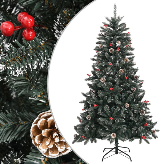 Berkfield Artificial Christmas Tree with Stand Green 150 cm PVC