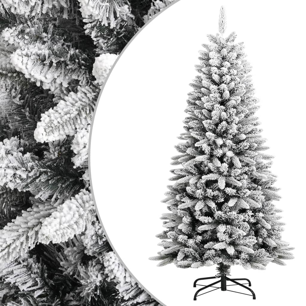 Berkfield Artificial Christmas Tree with Flocked Snow 120 cm PVC&PE
