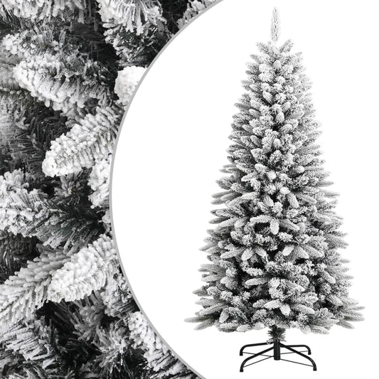 Berkfield Artificial Christmas Tree with Flocked Snow 120 cm PVC&PE