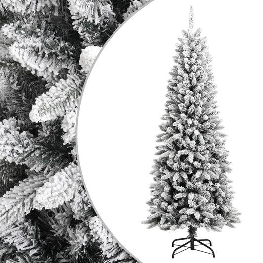 Berkfield Artificial Christmas Tree with Flocked Snow 180 cm PVC&PE