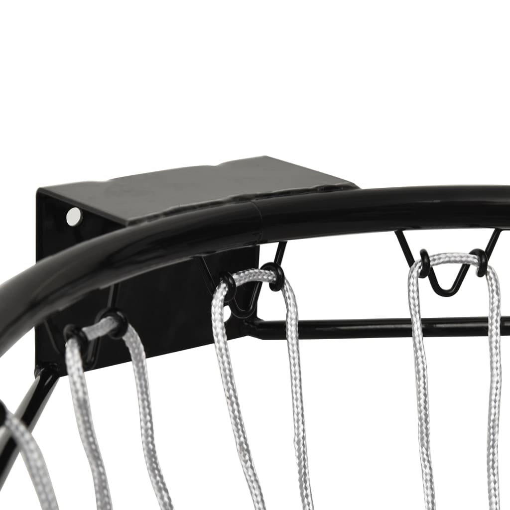Berkfield Basketball Ring Black 39 cm Steel