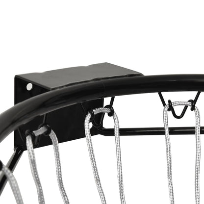 Berkfield Basketball Ring Black 39 cm Steel