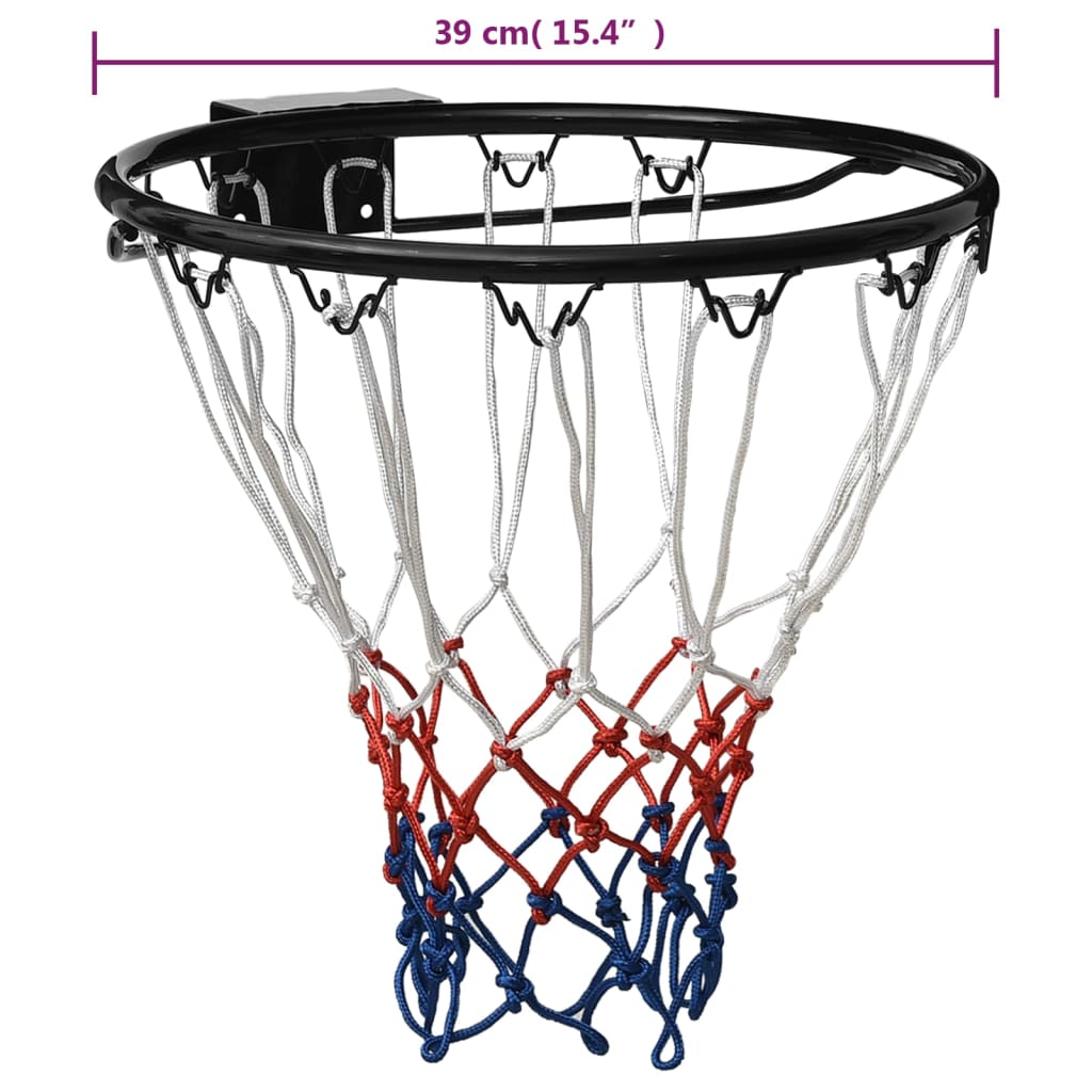 Berkfield Basketball Ring Black 39 cm Steel
