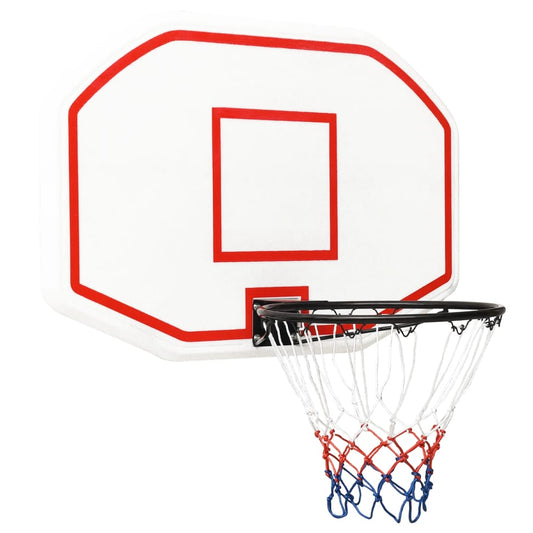 Berkfield Basketball Backboard White 109x71x3 cm Polyethene