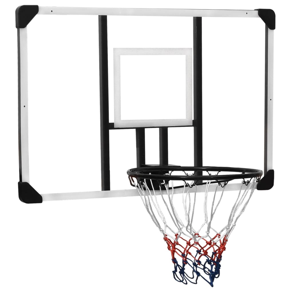 Berkfield Basketball Backboard Transparent 106x69x3 cm Polycarbonate