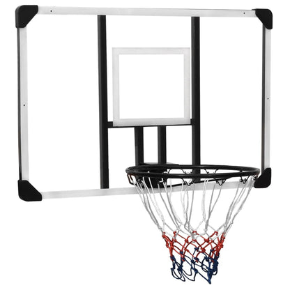 Berkfield Basketball Backboard Transparent 106x69x3 cm Polycarbonate
