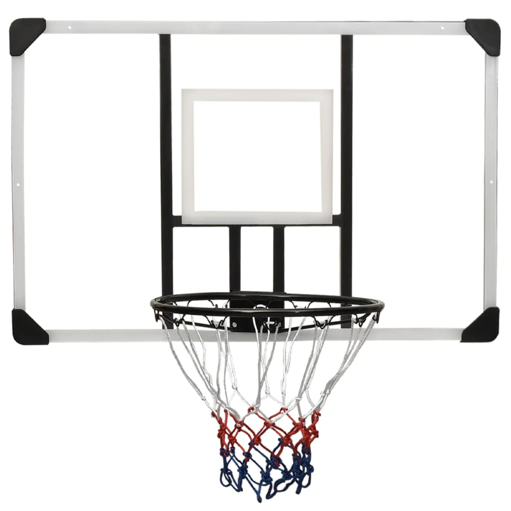 Berkfield Basketball Backboard Transparent 106x69x3 cm Polycarbonate