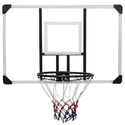 Berkfield Basketball Backboard Transparent 106x69x3 cm Polycarbonate