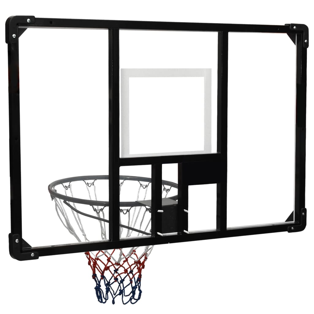 Berkfield Basketball Backboard Transparent 106x69x3 cm Polycarbonate