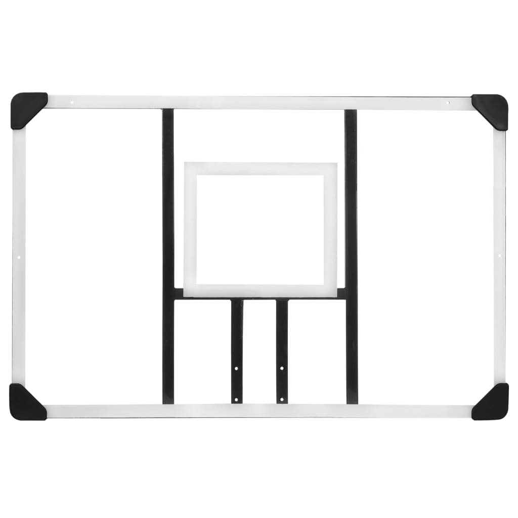 Berkfield Basketball Backboard Transparent 106x69x3 cm Polycarbonate