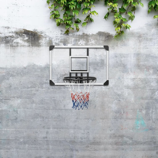 Berkfield Basketball Backboard Transparent 90x60x2.5 cm Polycarbonate