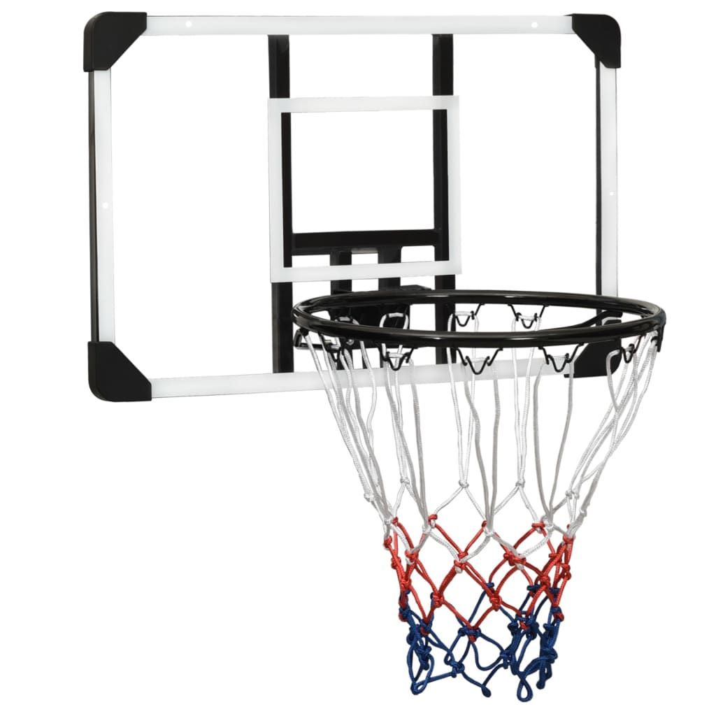 Berkfield Basketball Backboard Transparent 71x45x2.5 cm Polycarbonate