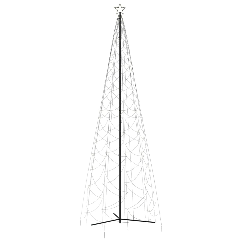 Berkfield Christmas Cone Tree Warm White 732 LEDs 160x500 cm