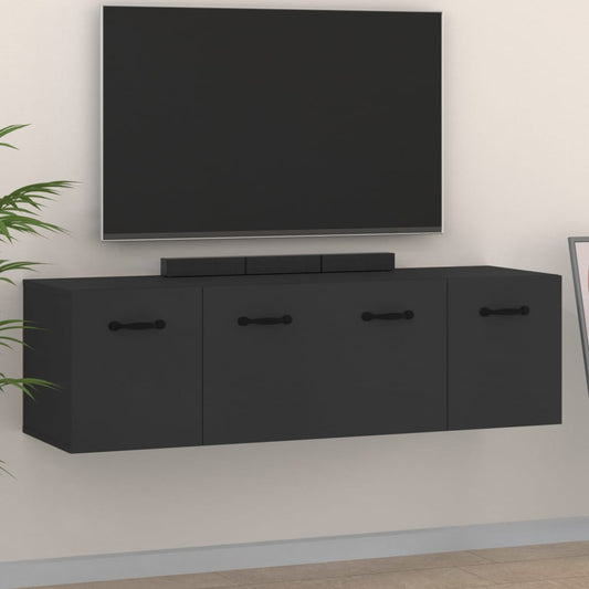 Berkfield Wall Cabinets 2 pcs Black 80x35x36.5 cm Engineered Wood