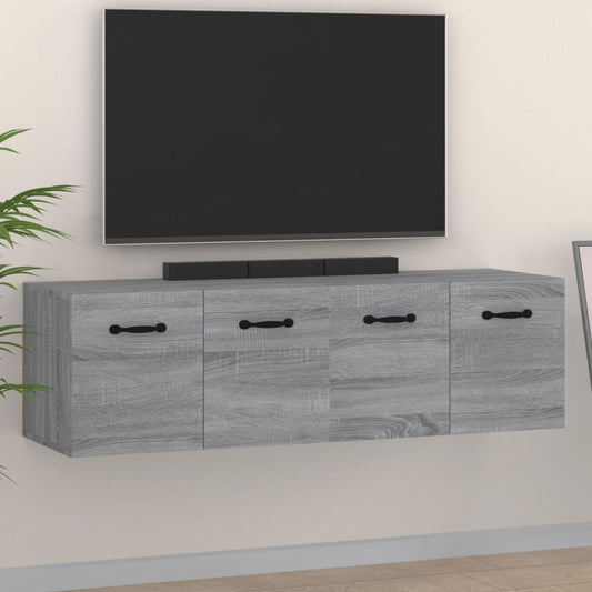 Berkfield Wall Cabinets 2 pcs Grey Sonoma 80x35x36.5 cm Engineered Wood