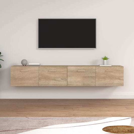 Berkfield Wall Cabinets 2 pcs Sonoma Oak 100x36.5x35 cm Engineered Wood
