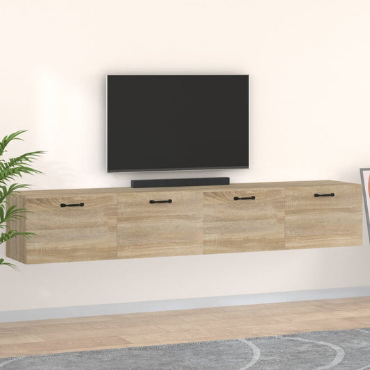 Berkfield Wall Cabinets 2 pcs Sonoma Oak 100x36.5x35 cm Engineered Wood