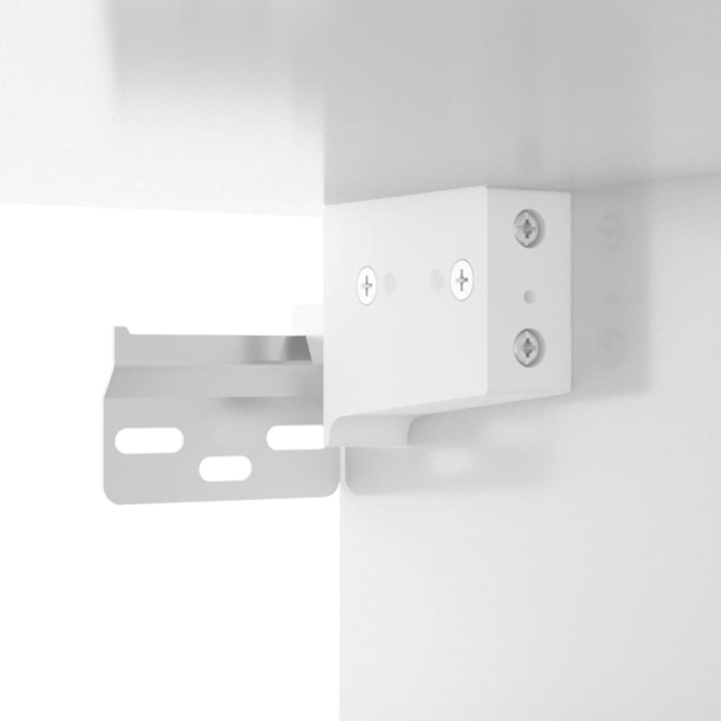 Berkfield 2 Piece Bathroom Cabinet Set High Gloss White Engineered Wood