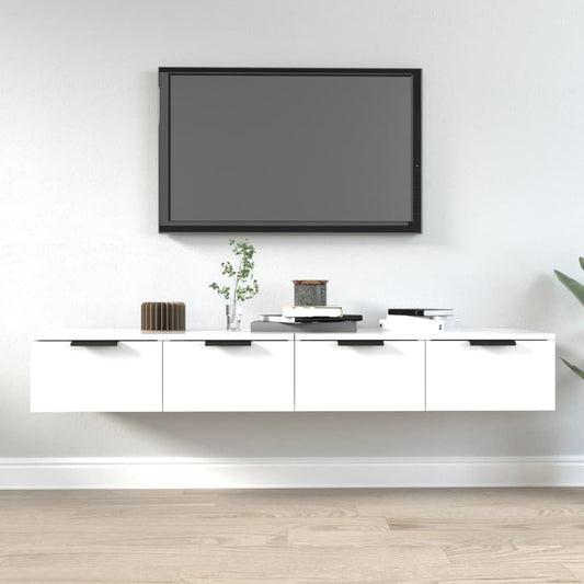Berkfield Wall Cabinets 2 pcs White 68x30x20 cm Engineered Wood