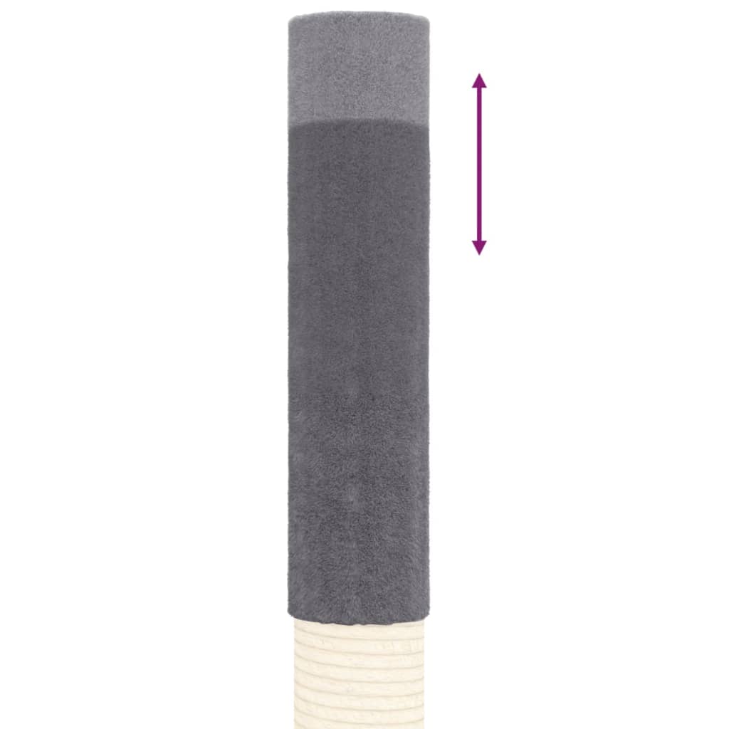 Berkfield Floor to Ceiling Cat Tree Dark Grey 277-303 cm