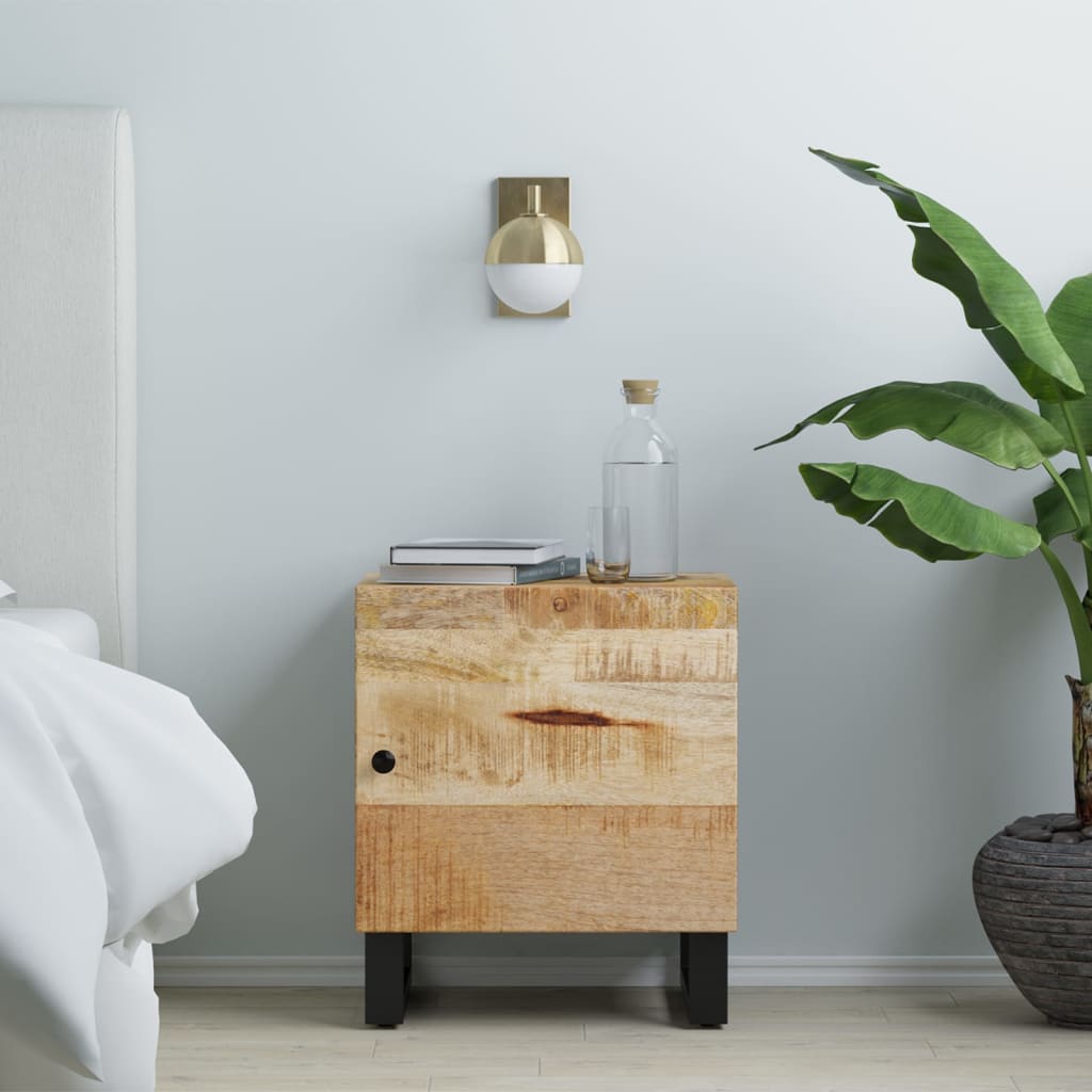 Berkfield Bedside Cabinet 40x33x46 cm Solid Wood Mango