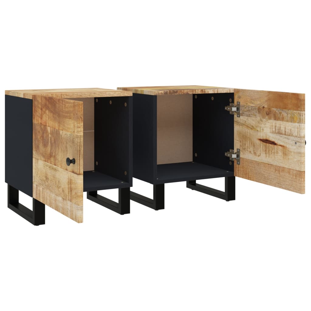 Berkfield Bedside Cabinets 2 pcs 40x33x46 cm Solid Wood Mango