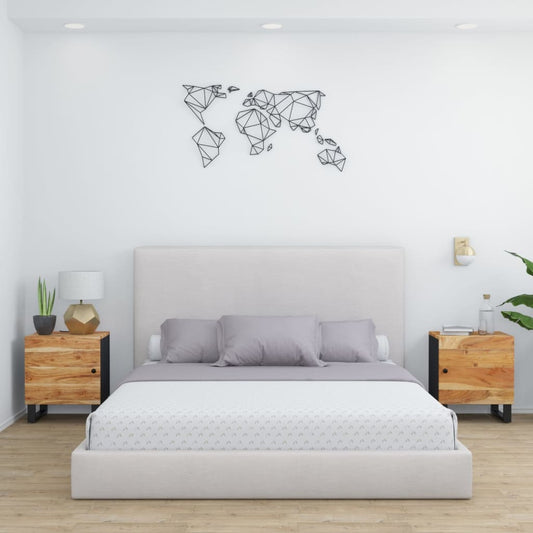 Berkfield Bedside Cabinets 2 pcs 40x33x46 cm Solid Wood Acacia