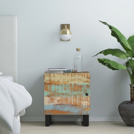 Berkfield Bedside Cabinet 40x33x46 cm Solid Wood Reclaimed