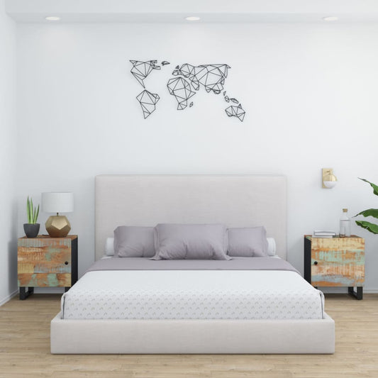 Berkfield Bedside Cabinets 2 pcs 40x33x46 cm Solid Wood Reclaimed