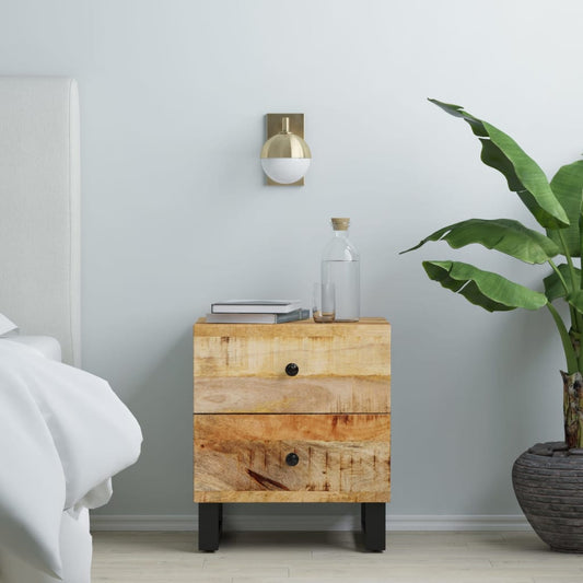 Berkfield Bedside Cabinet 40x33x46 cm Solid Wood Mango