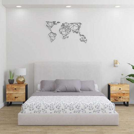 Berkfield Bedside Cabinets 2 pcs 40x33x46 cm Solid Wood Mango