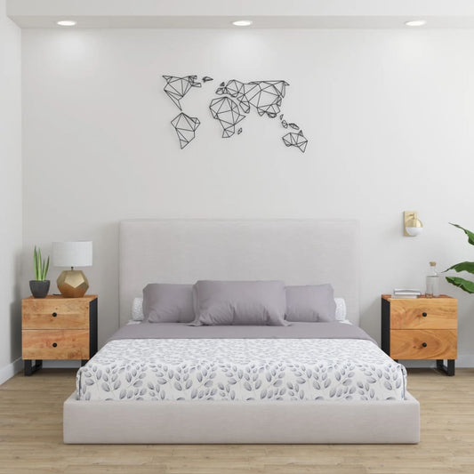 Berkfield Bedside Cabinets 2 pcs 40x33x46 cm Solid Wood Acacia