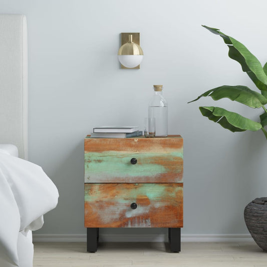 Berkfield Bedside Cabinet 40x33x46 cm Solid Wood Reclaimed