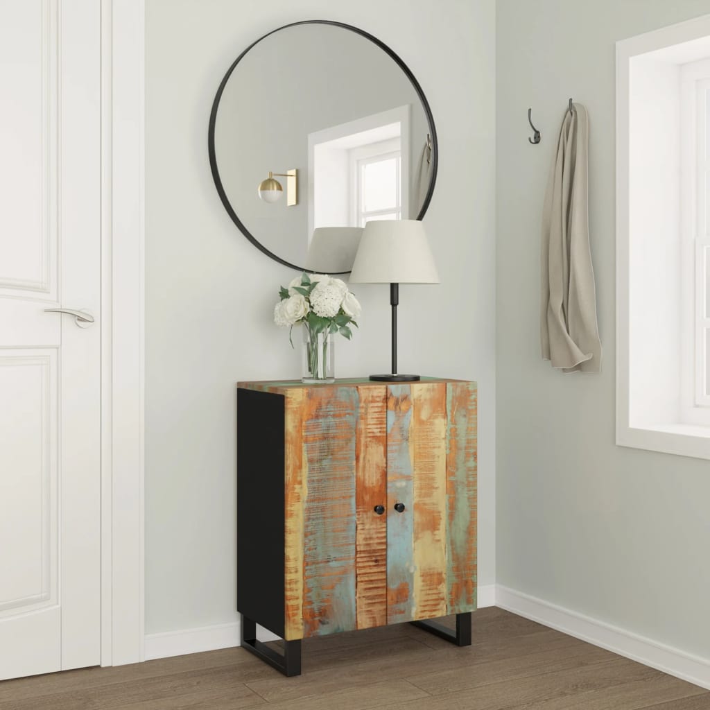 Berkfield Sideboard 60x33x75 cm Solid Wood Reclaimed