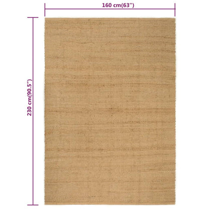 Berkfield Rug Rectangular Natural 160x230 cm Jute