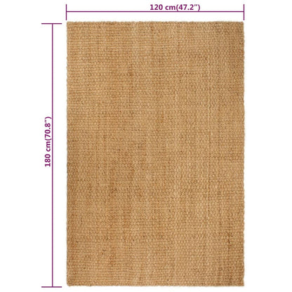 Berkfield Rug Rectangular Natural 120x180 cm Jute