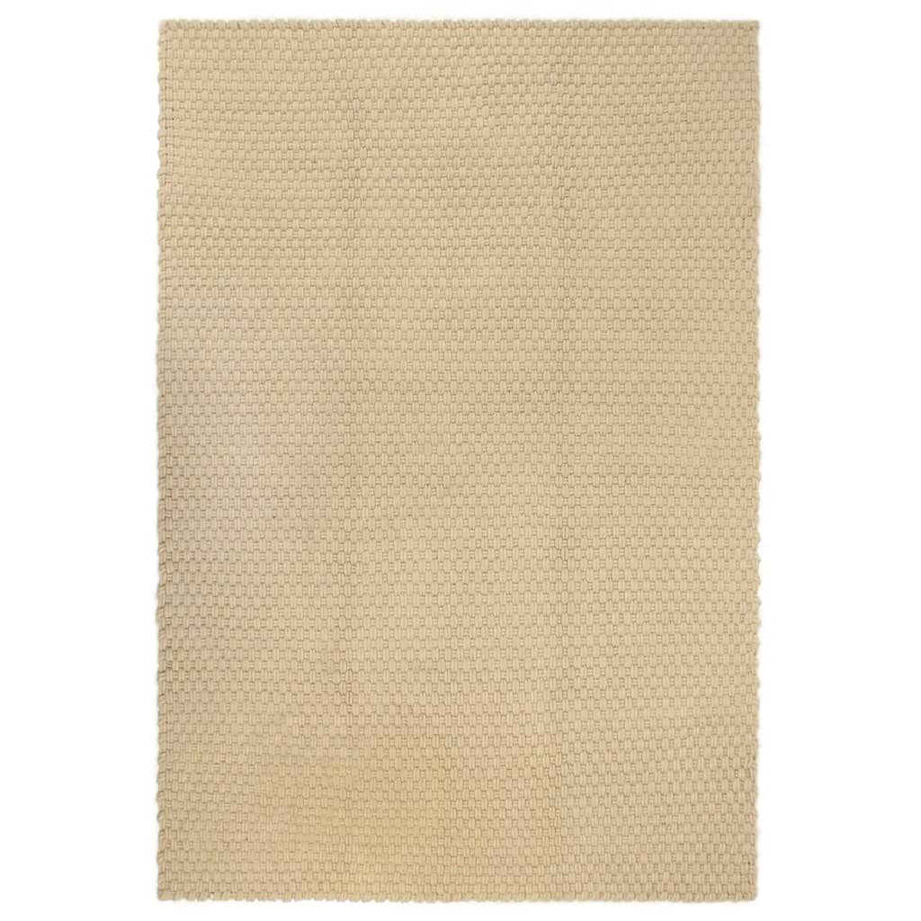 Berkfield Rug Rectangular Natural 160x230 cm Cotton