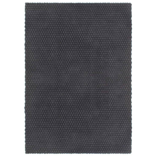 Berkfield Rug Rectangular Anthracite 160x230 cm Cotton