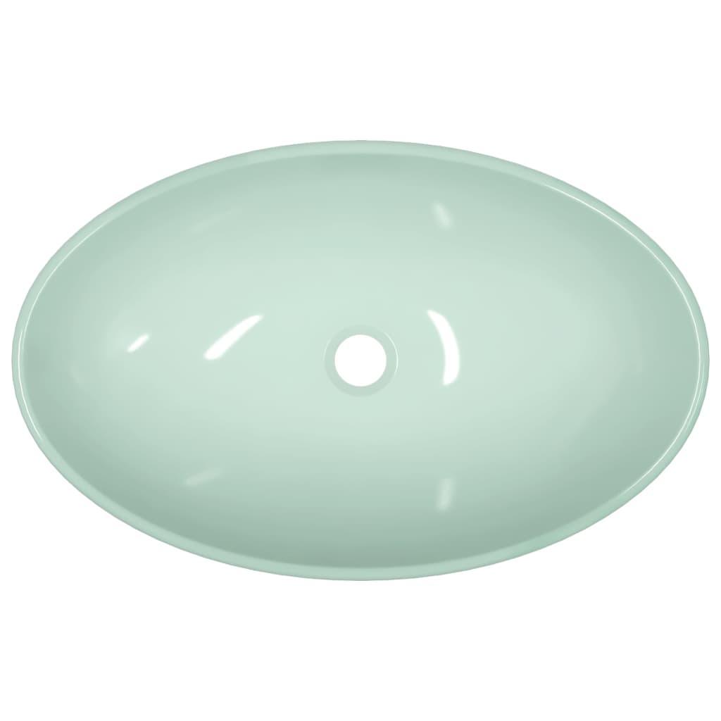 Berkfield Basin Tempered Glass 54.5x35x15.5 cm White