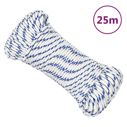 Berkfield Boat Rope White 4 mm 25 m Polypropylene