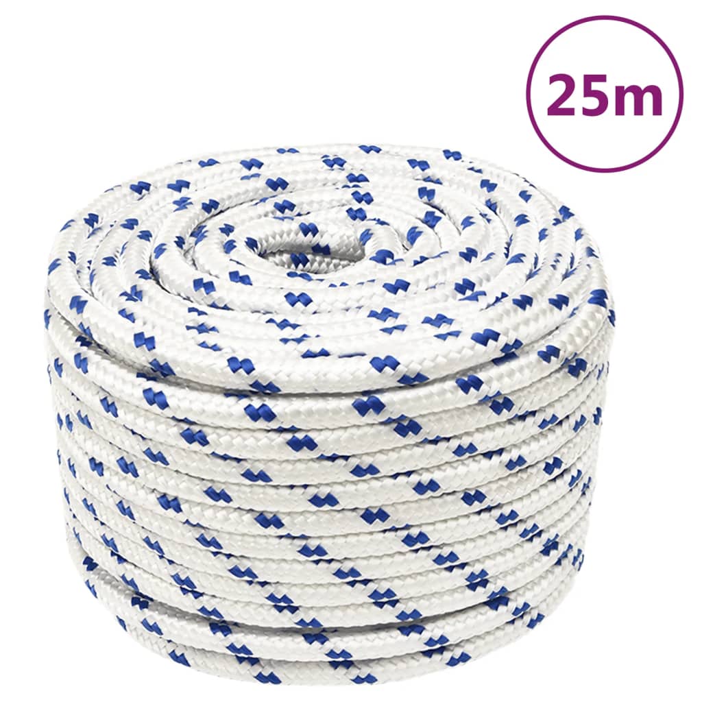 Berkfield Boat Rope White 12 mm 25 m Polypropylene