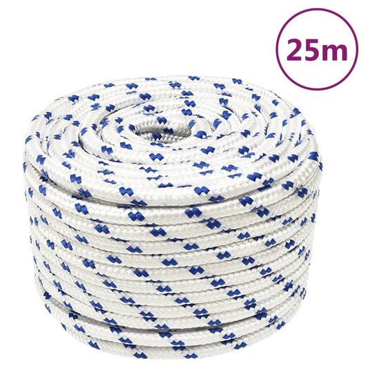 Berkfield Boat Rope White 12 mm 25 m Polypropylene